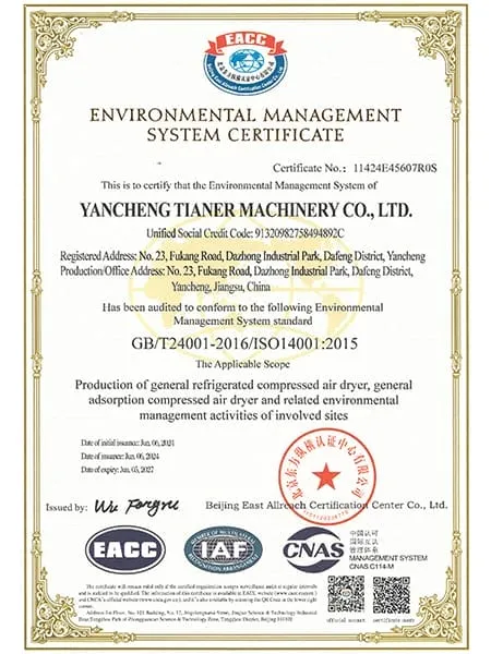 Certificación del Sistema de Gestión Ambiental ISO 14001
